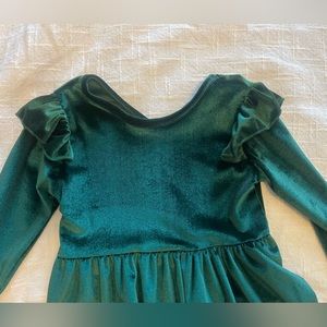 Emerald green toddler dress